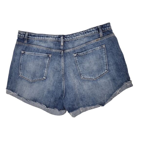 Kancan Lyric Ultra High Rise Distressed Button Fly Denim Shorts Women's 3XL - Picture 4 of 9